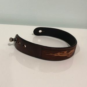 Genuine leather bracelet from Venice, Italy